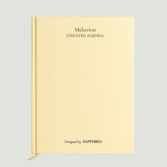 Mélovion Tarihsiz A5 Premium Ajanda- Buttercream