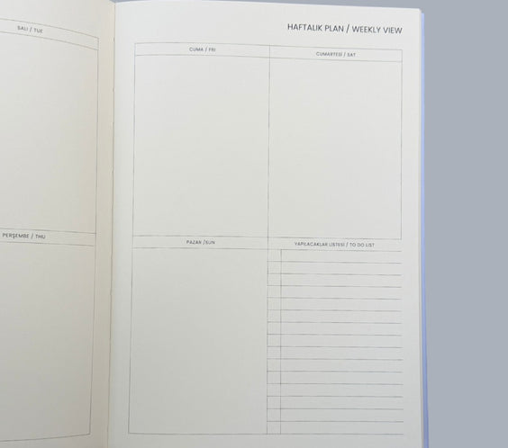 Mélovion Tarihsiz A5 Premium Ajanda-Cloud Blue