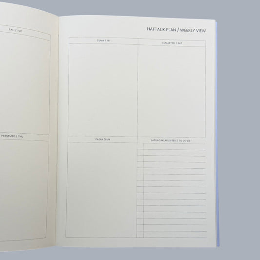 Mélovion Tarihsiz A5 Premium Ajanda- Buttercream