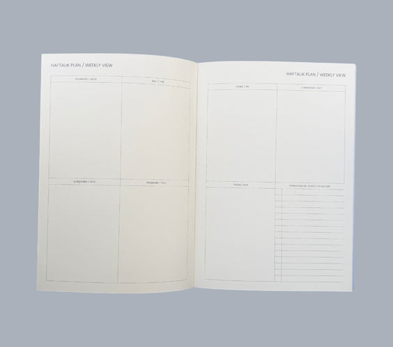 Mélovion Tarihsiz A5 Premium Ajanda-Cloud Blue