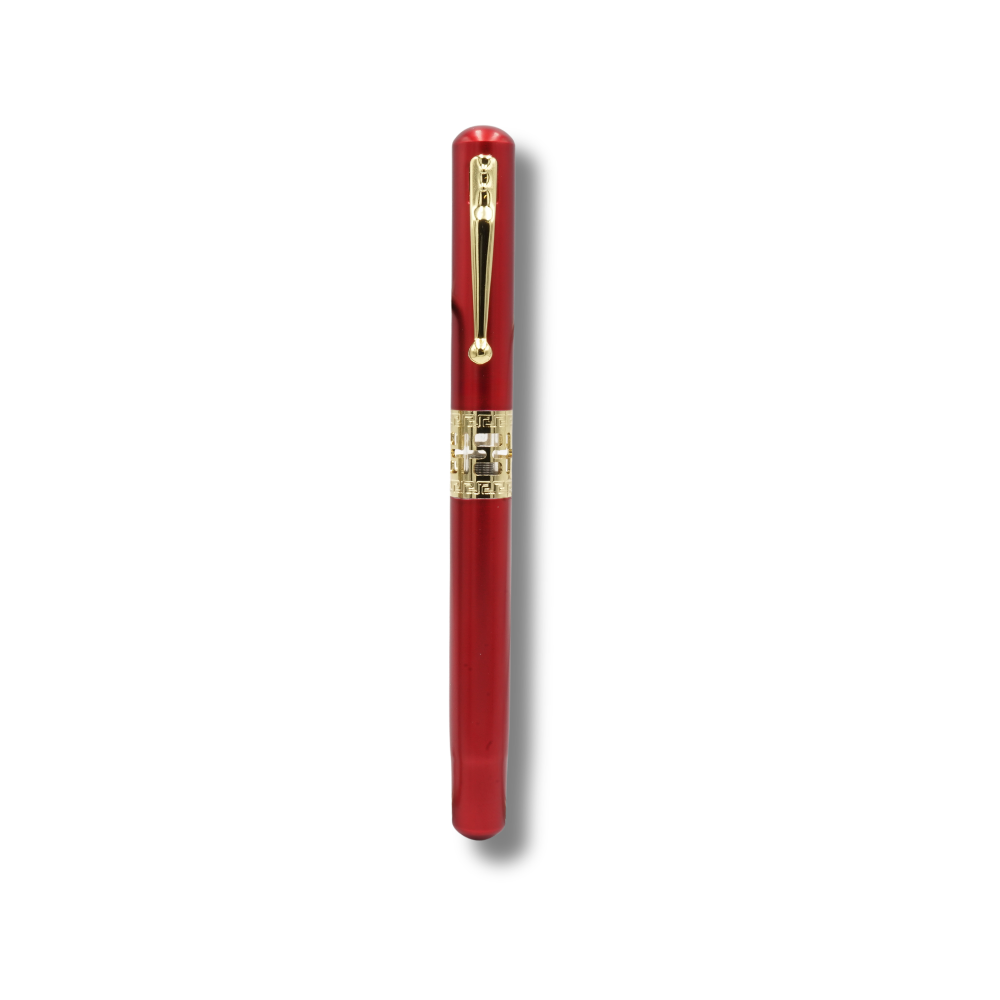 SAPPHIRIA Chrome Edition Roller Pen – Crimson Red