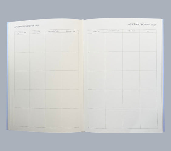 Mélovion Tarihsiz A5 Premium Ajanda-Cloud Blue