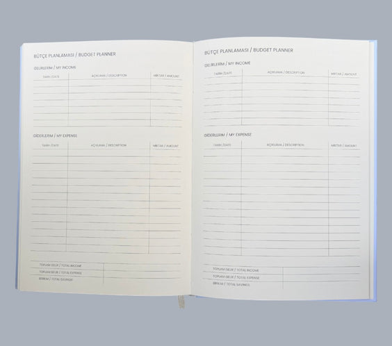 Mélovion Tarihsiz A5 Premium Ajanda-Cloud Blue