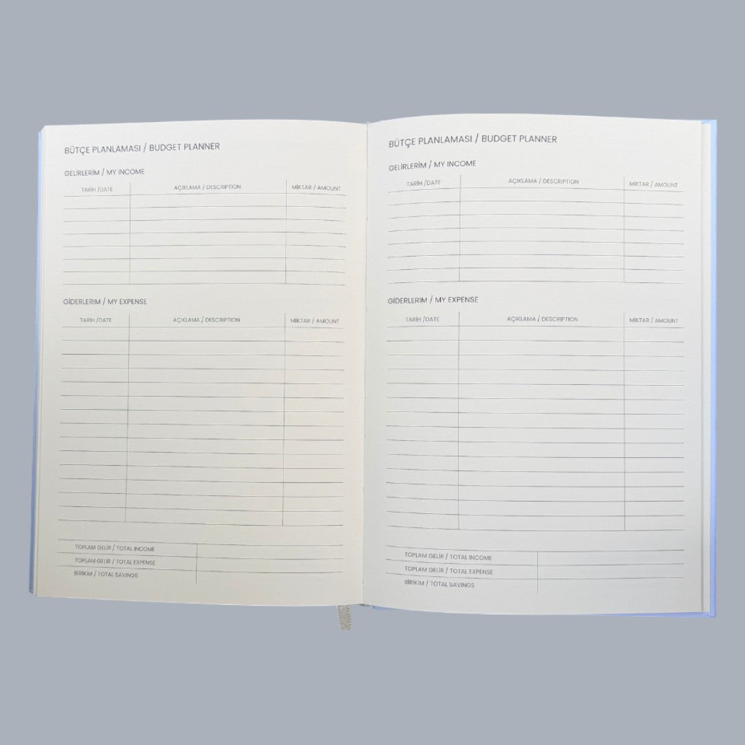 Mélovion Tarihsiz A5 Premium Ajanda-Cloud Blue