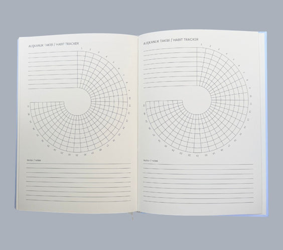 Mélovion Tarihsiz A5 Premium Ajanda-Cloud Blue