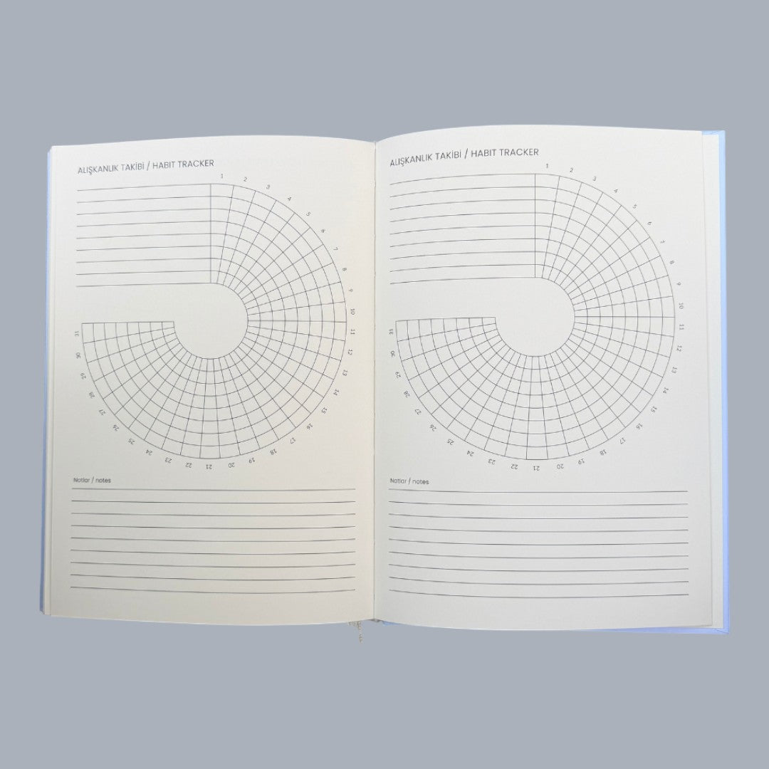 Mélovion Tarihsiz A5 Premium Ajanda-Cloud Blue