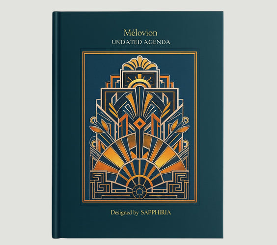 Mélovion Tarihsiz A5 Premium Ajanda-Golden Axis- Limited Edition(500pcs)