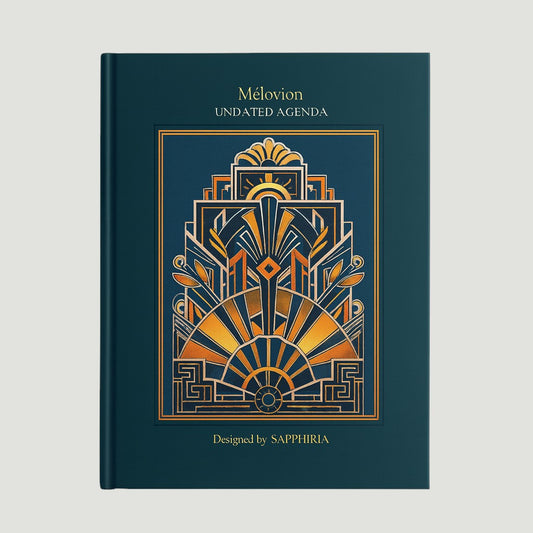 Mélovion Tarihsiz A5 Premium Ajanda-Golden Axis- Limited Edition(500pcs)