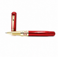 SAPPHIRIA Chrome Edition Roller Pen – Crimson Red